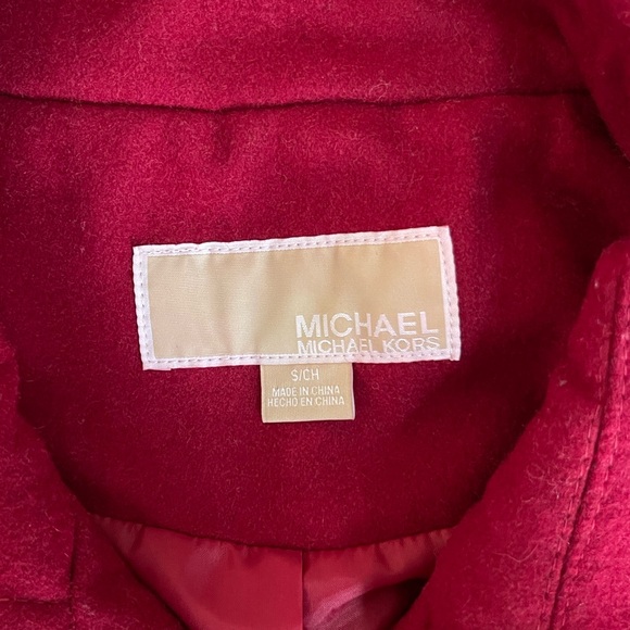 Michael Kors | Red | Double Breasted | Pea Coat - Picture 2 of 13